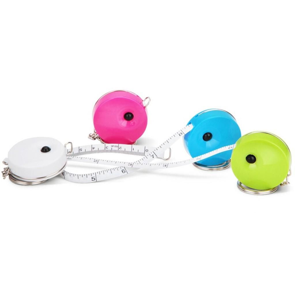 Thước dây cuộn rút Deli - Dài 1.5m - Màu Giao Ngẫu Nhiên