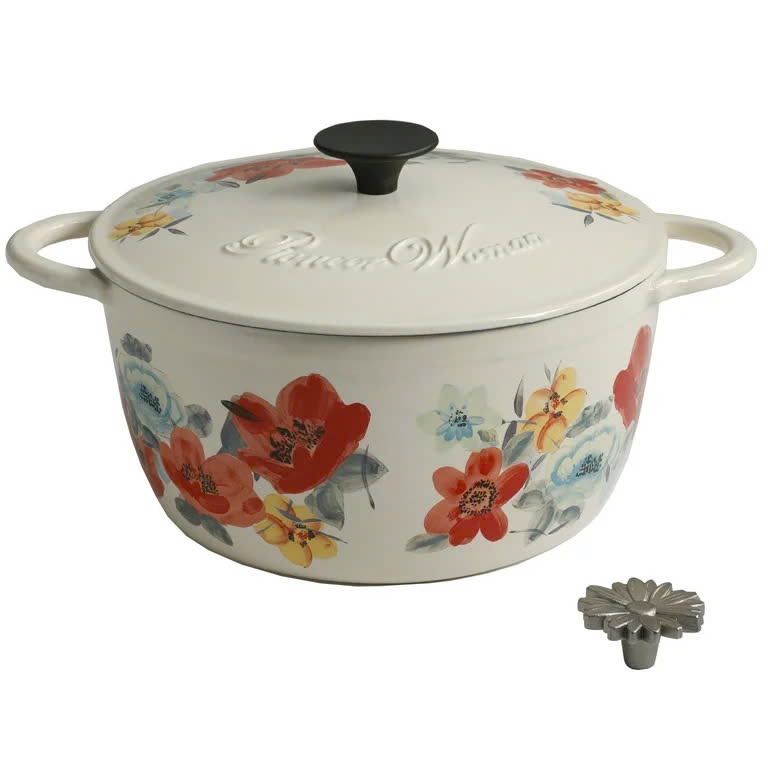 Nồi The Pioneer Woman Vintage Bloom dung tích 3 lít Hàng chính hãng