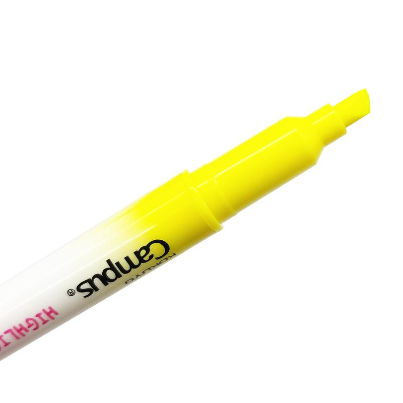 Bút Dạ Quang 2 Đầu Mực Neon Campus DHL-NE-YPK - Vàng, Hồng
