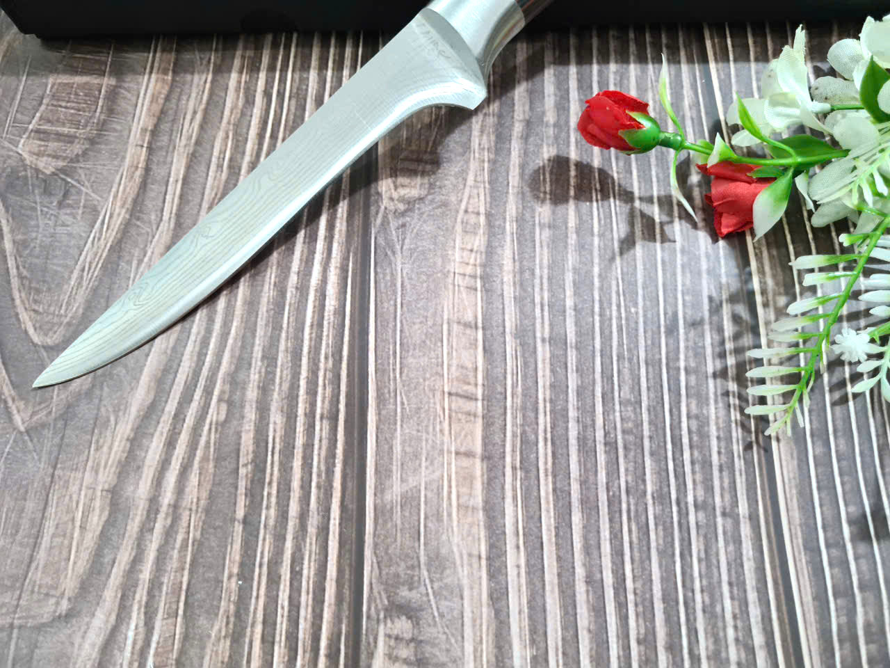 DAO - DAO BẾP NHẬT BẢN CLASSIC BONINGTHÉP DAMASCUS MÃ A4 DT120 nt topcomshop vn