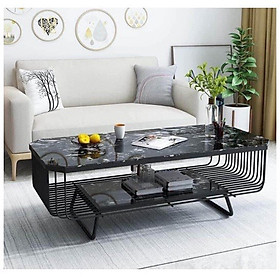 Bàn trà mặt đá Moca đen Juno Sofa 