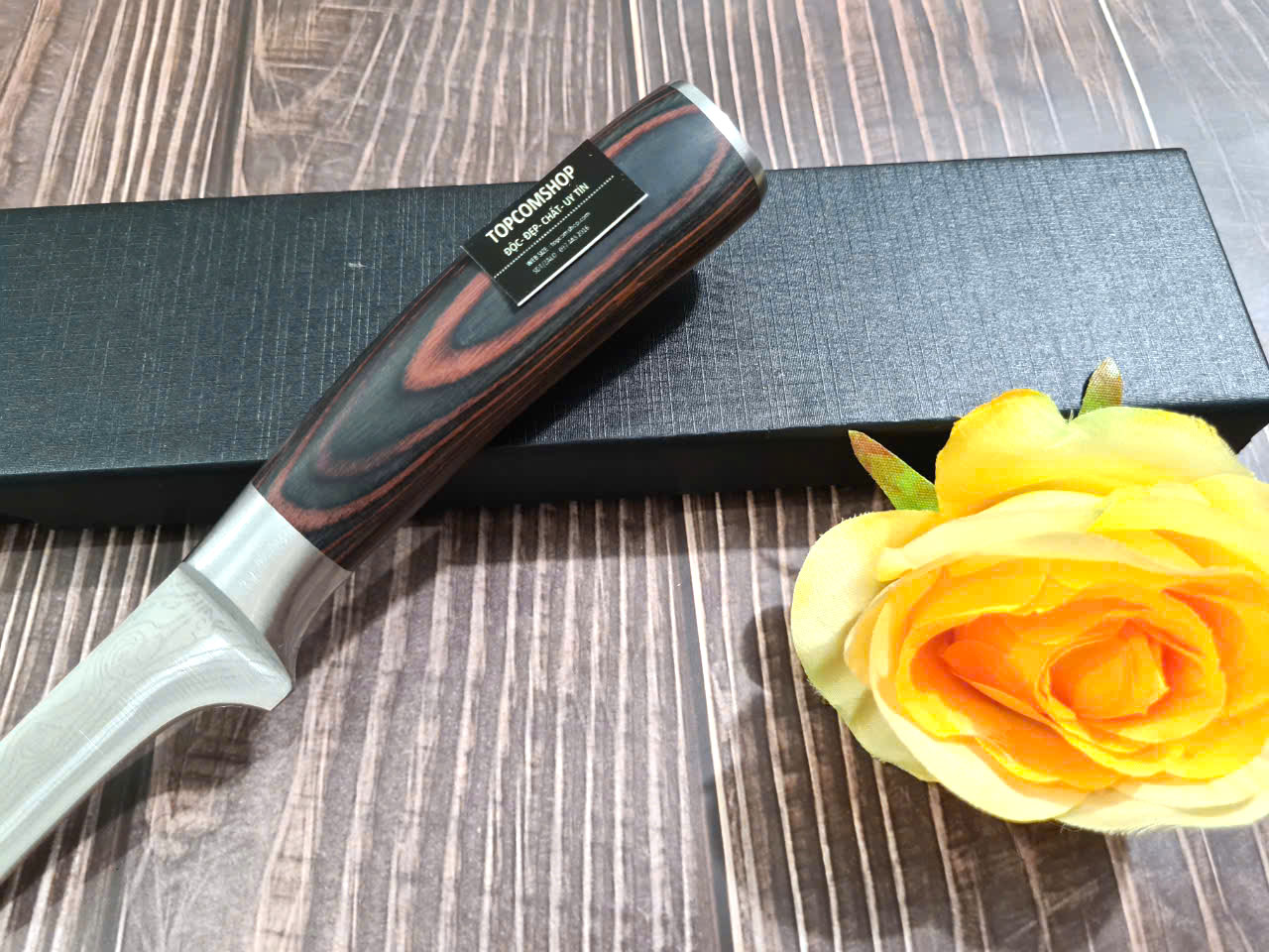 DAO - DAO BẾP NHẬT BẢN CLASSIC BONINGTHÉP DAMASCUS MÃ DT120 nt 234654467856