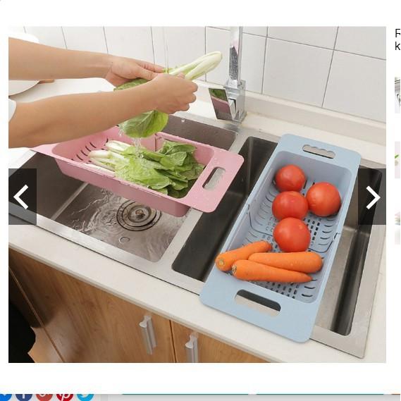 Rổ Gác Bồn Rửa Bát Gấp Gọn Đa Năng NHỰA NO 5613 Kệ Đựng Đồ Rửa Chén Gác Bồn Đa Năng