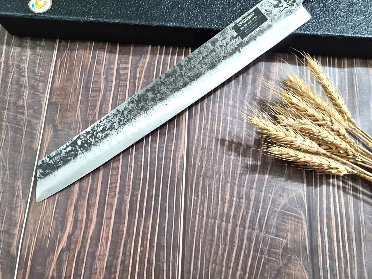 DAO BẾP PHÚC SEN - DAO BẾP SASHIMI MẶT HOA VĂN MÃ F1 N4