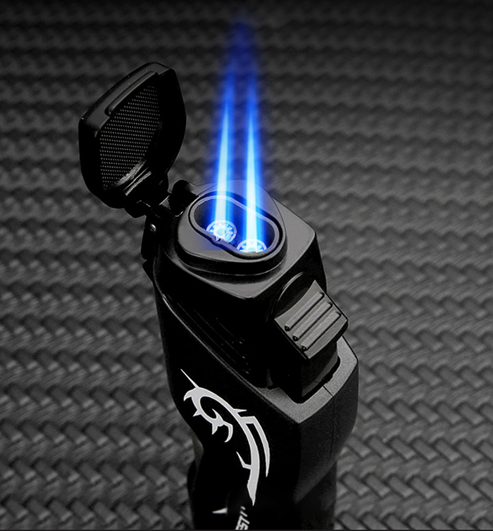 Vỏ Hột Quẹt Bật Lửa Gas Honest BCZ-752 Khò 2 Tia Cực Mạnh, Nhìn Thấy Lượng Gas