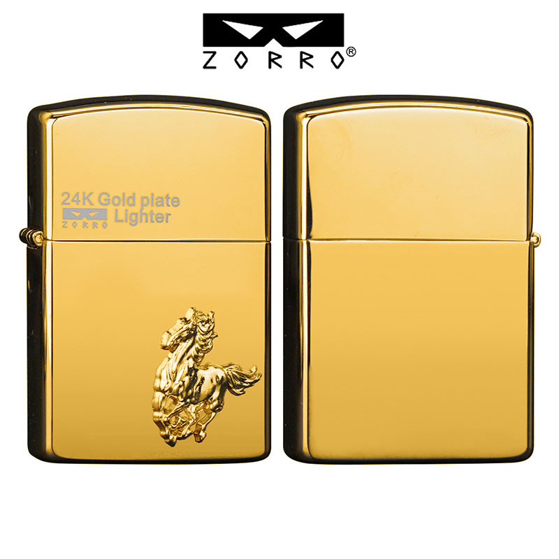 Vỏ Hột Quẹt Bật Lửa Xăng Đá Zorro Z24K Ôp Nổi Họa Tiết 12 Con Giáp Cực Đẹp - Nhiều Hình