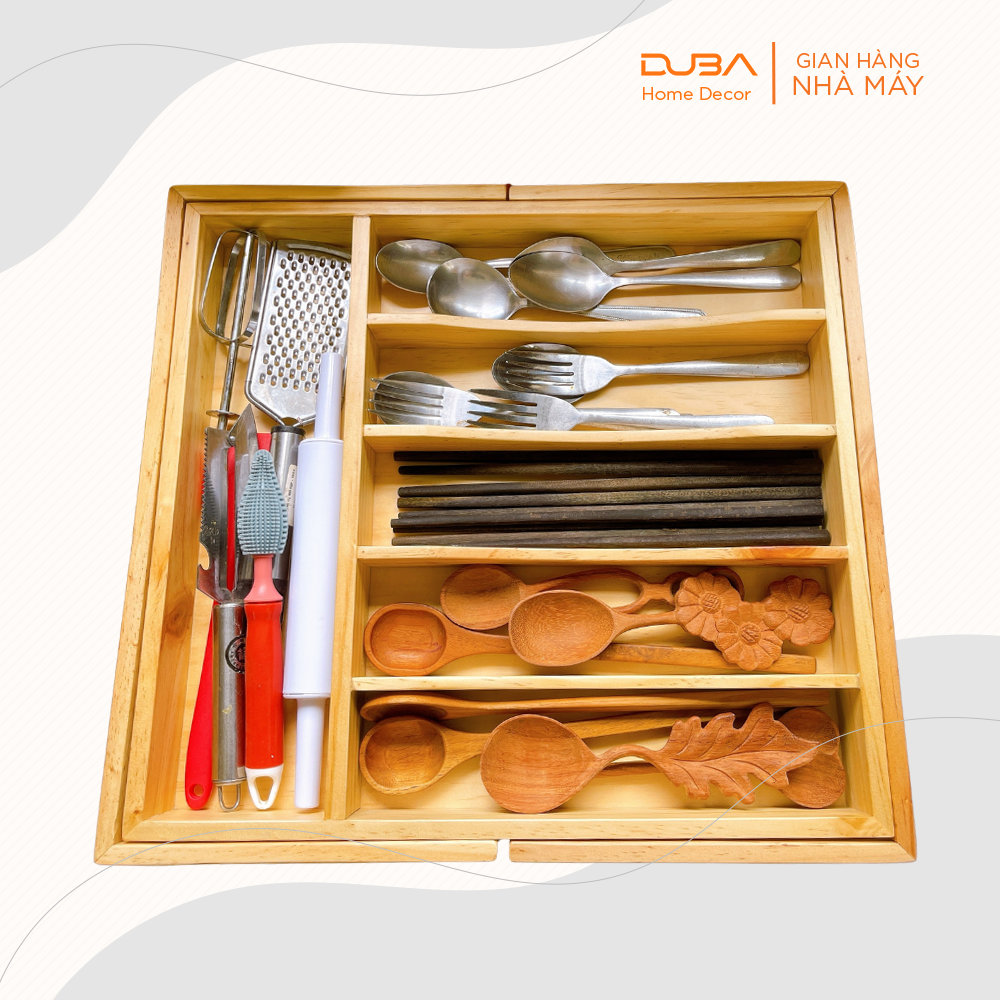 Khay gỗ chia ngăn nới rộng chuẩn xuất khẩu Châu Âu - DUBA (Hàng xuất dư)