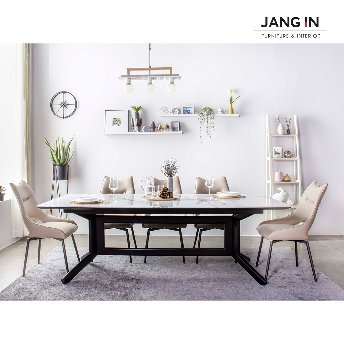 Bộ Bàn ăn 8 chỗ Winston (2200) 1504400001-02