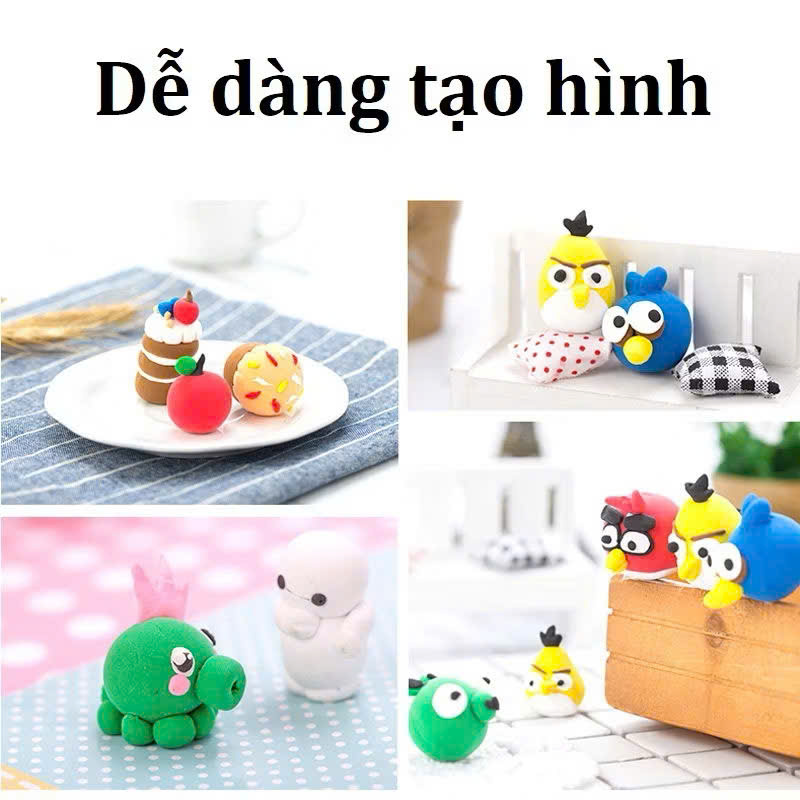 Đất Nặn Hữu Cơ 24 Màu Kèm 6 Khuôn - Chất Liệu An Toàn Cho Bé - HÀNG CHÍNH HÃNG MINIIN