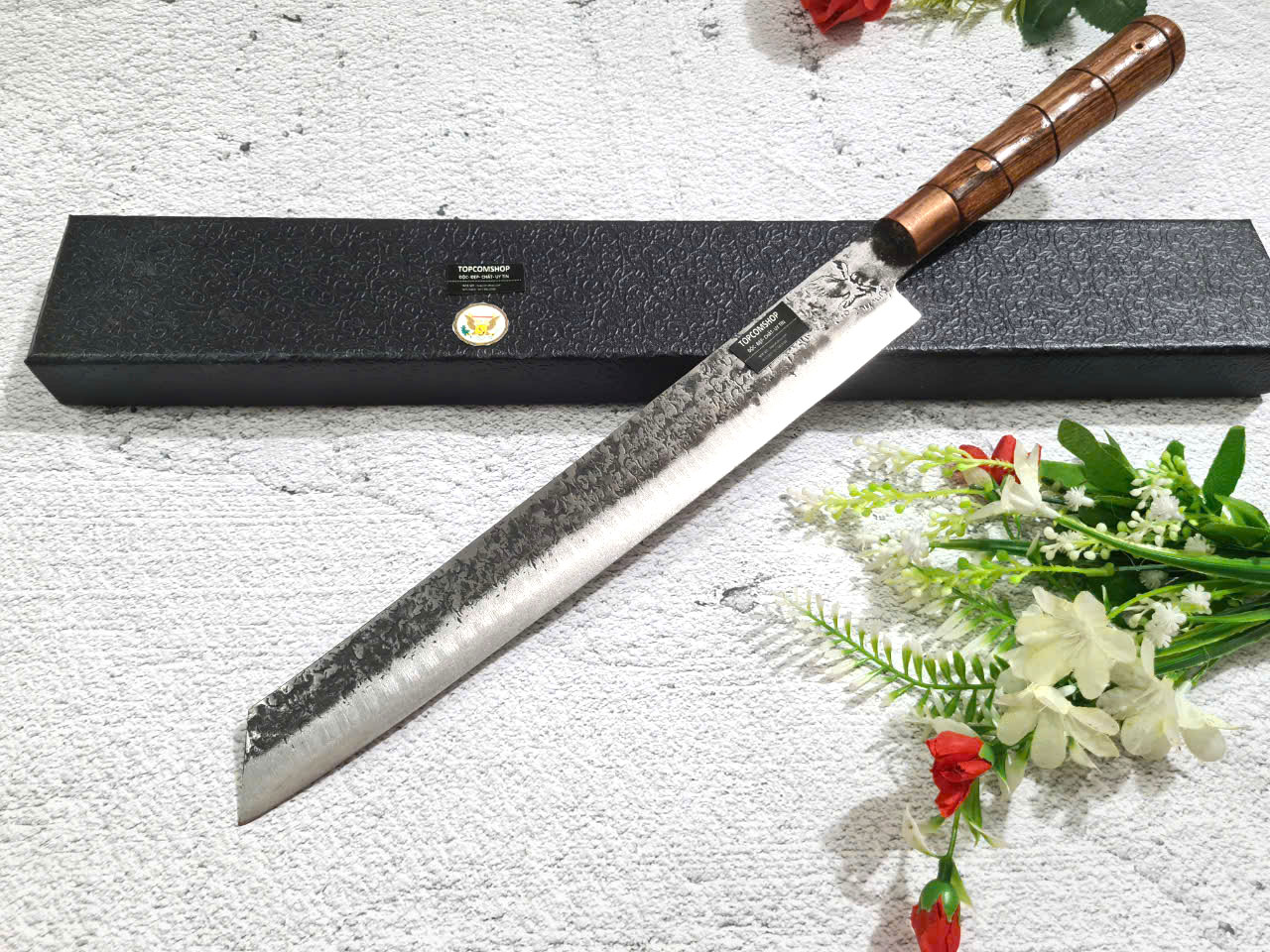 DAO - DAO BẾP SASHIMI MẶT HOA VĂN MÃ N4 vns