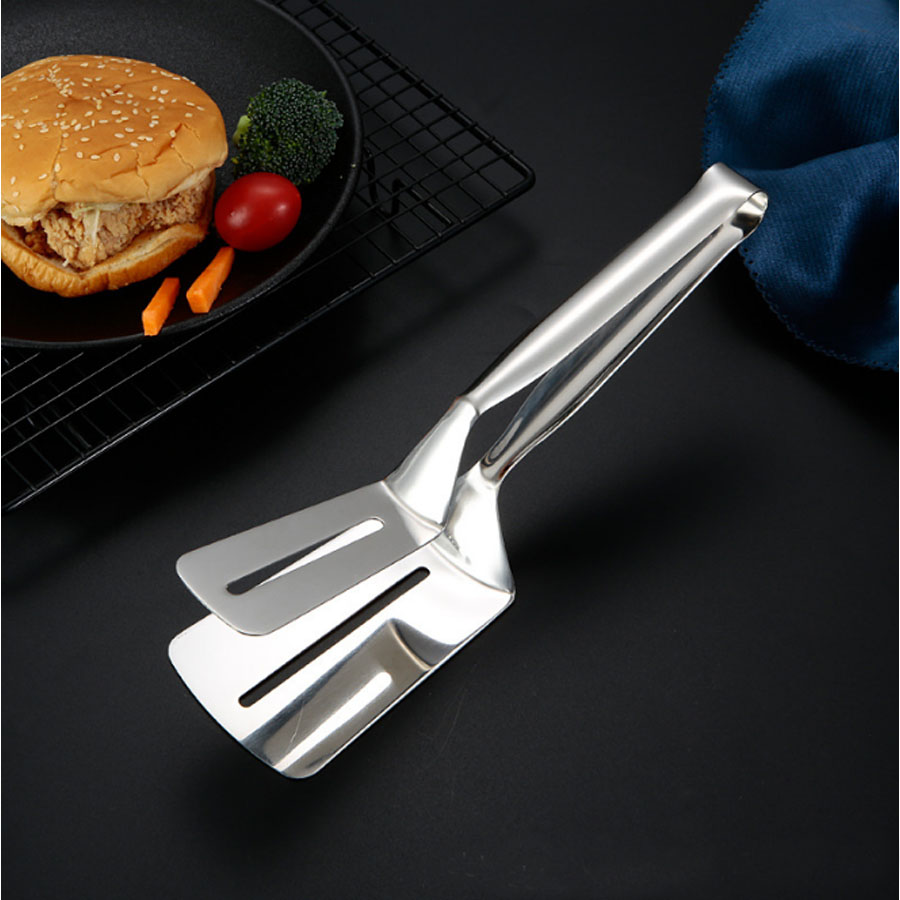 Kẹp gắp đồ ăn bằng inox Kẹp gắp thức ăn inox 304 - 26cm