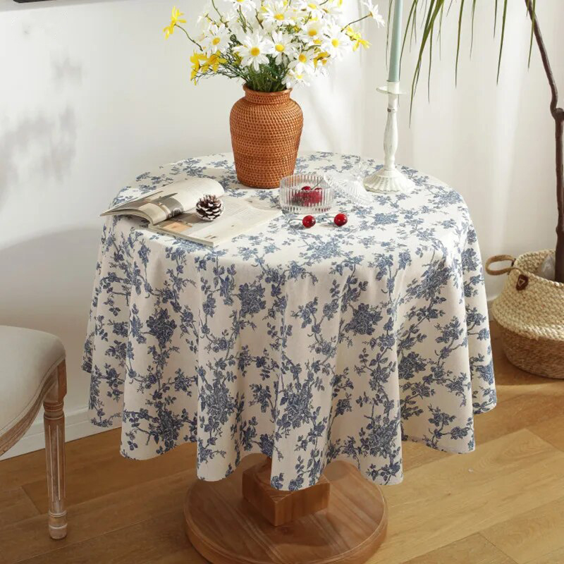 Khăn Trải Bàn Phong Cách Vintage Kích Thước 150cm x 150cm, Có 3 Màu Để Lựa Chọn