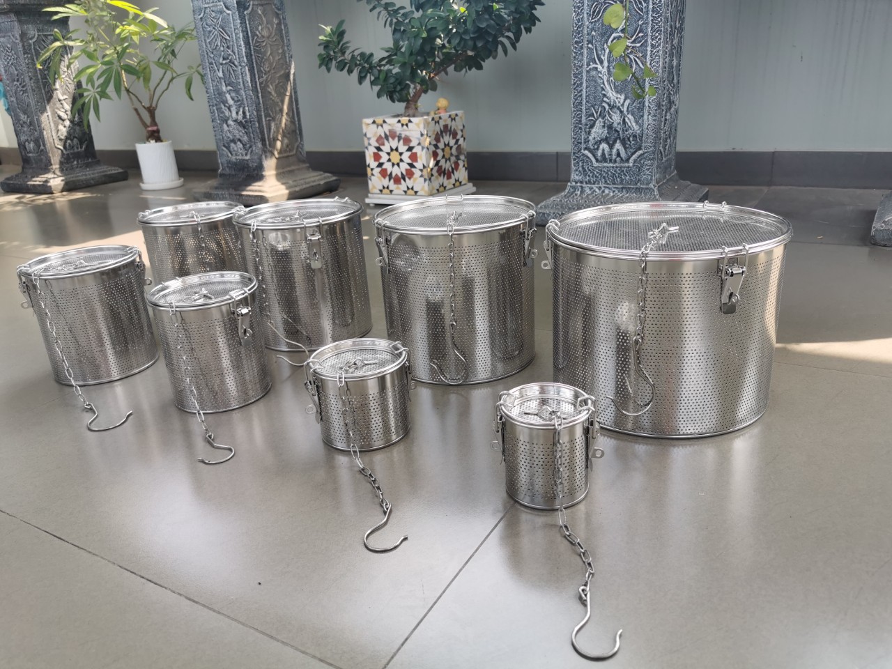 LỌC GIA VỊ / LỌC TRÀ ĐỦ SIZE INOX CAO CẤP