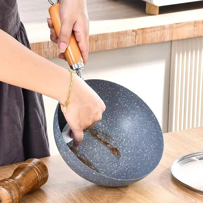 Chảo Chống Dính Sâu Lòng Vân Đá Dùng Mọi Loại Bếp Cao Cấp Tiện Dụng, Chảo Nhật Vân Đá