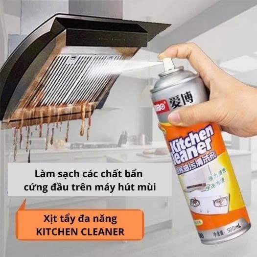 Bình Xịt Bọt Tẩy Rửa Đa Năng – Tẩy Sạch Dầu Mỡ, Vết Bẩn Cứng Đầu Chỉ Trong 1 Lần Xịt