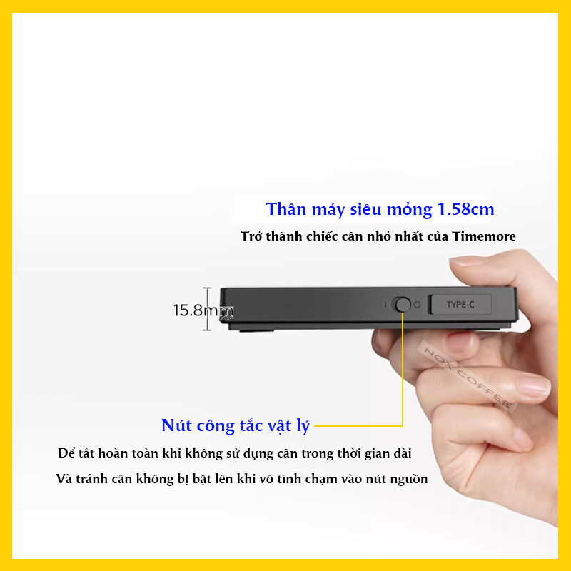 Cân điện tử Timemore Mini | Timemore Black Mirror Mini 2024