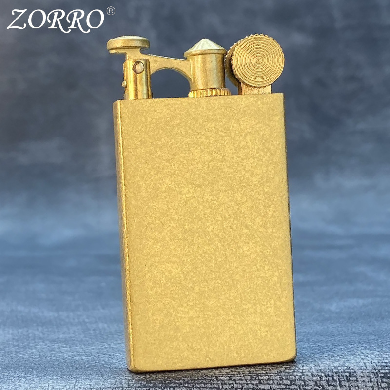 Vỏ Hột Quẹt Bật Lửa Xăng Đá Zorro Z761 Sieu Mỏng Mở Nắp Đánh Lửa Tự Động