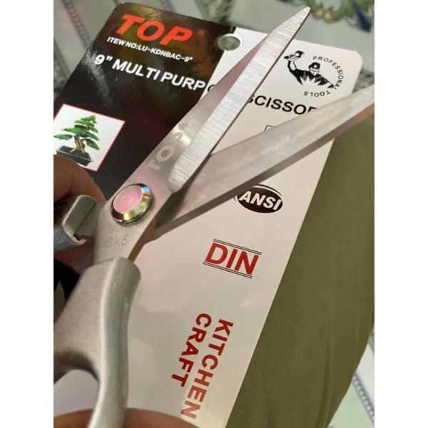 KÉO CẮT ĐA NĂNG TOP CÁN BẠC 9"