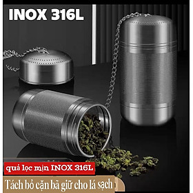Quả Lọc Trà Inox SUS 316L Quả Lọc Trà Gia Vị Thảo Quả Lỗ Lọc Siêu Mịn Kháng Khuẩn Công Nghệ CNC Cao Cấp 