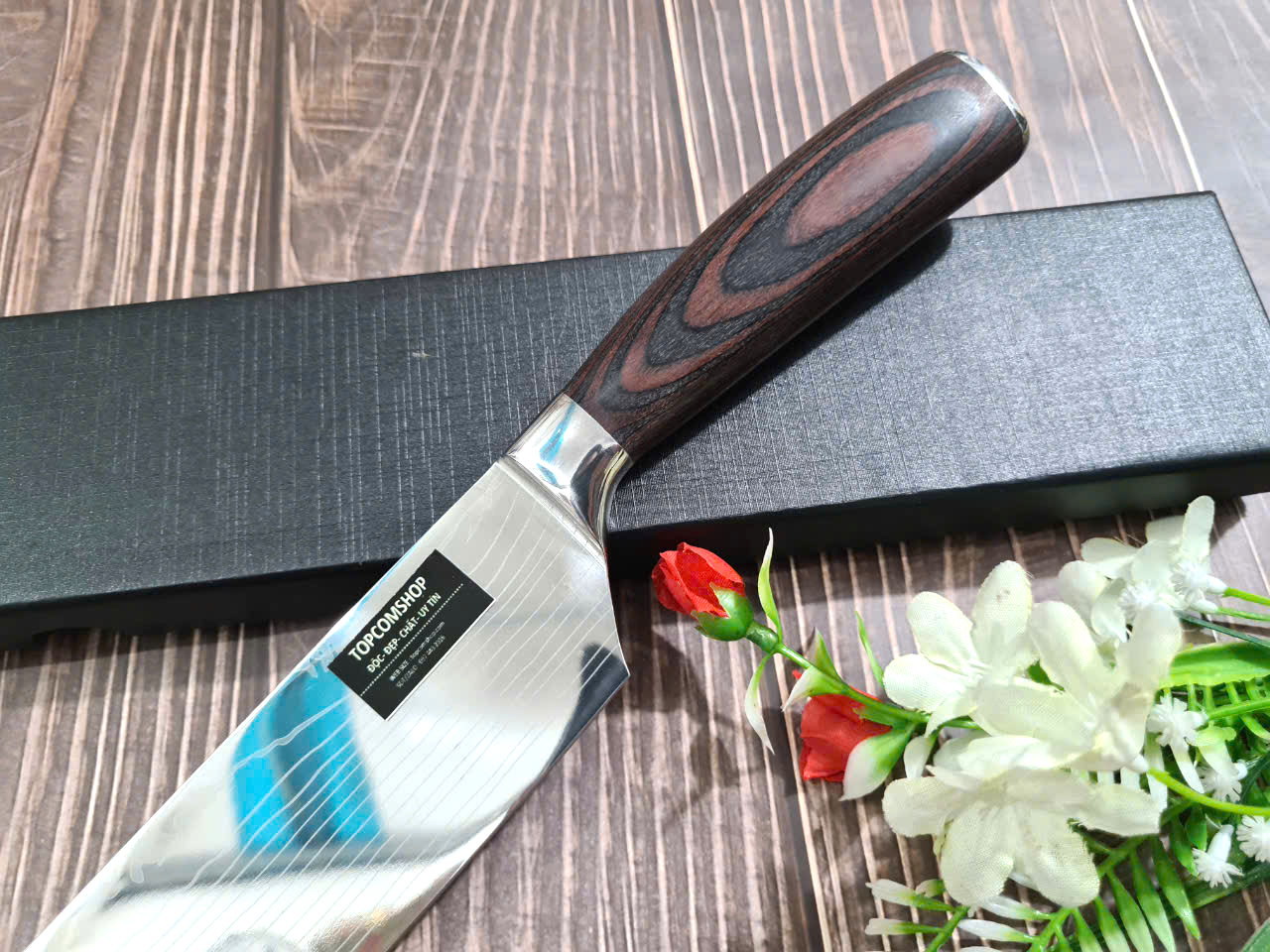 DAO - DAO BẾP NHẬT BẢN USUBA THÉP DAMASCUS MÃ A6 DT125 nt topcoomshop vn