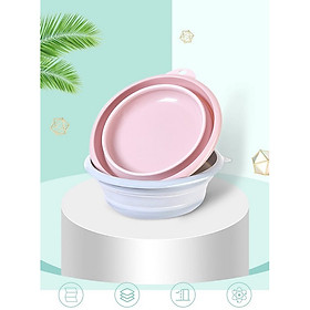 Thau Gập Gọn - Chậu Nhựa Gấp Gọn Đa Năng đk 39cm, nhiều màu, giao màu ngẫu nhiên