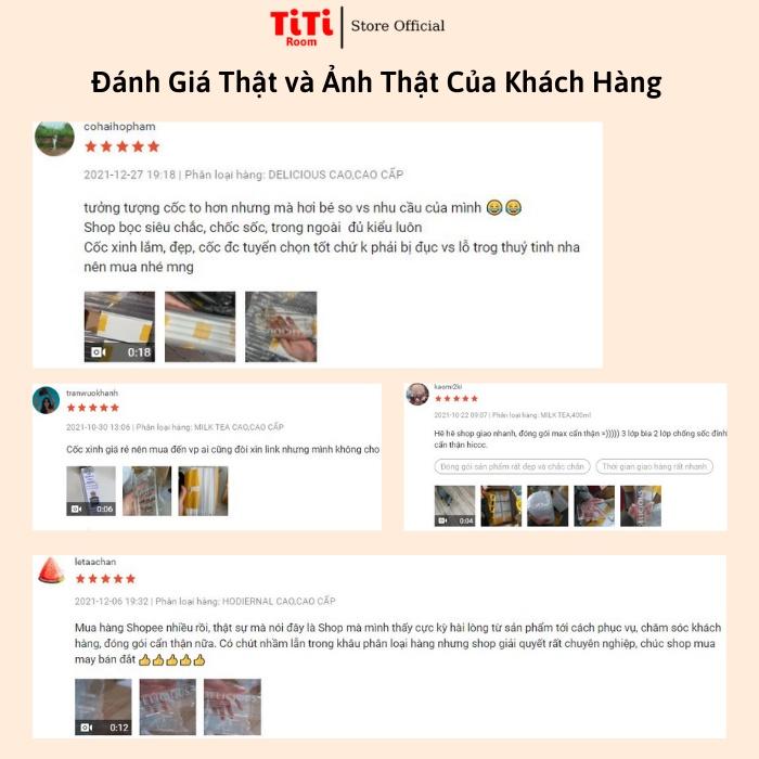 Ly thủy tinh Cốc thủy tinh vuông uống nước cà phê cao cấp dễ thương Ly cocktail cute uống trà sinh tố decor đẹp TiTiRoom