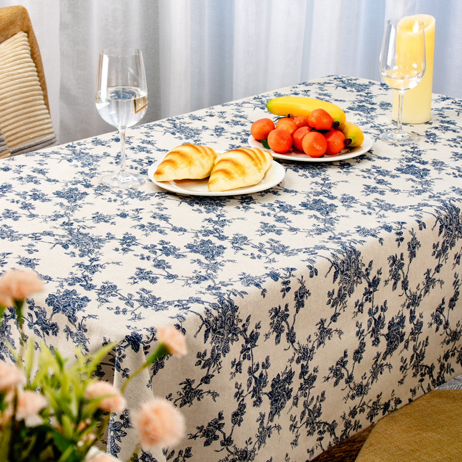 Khăn Trải Bàn Phong Cách Vintage Kích Thước 150cm x 150cm, Có 3 Màu Để Lựa Chọn