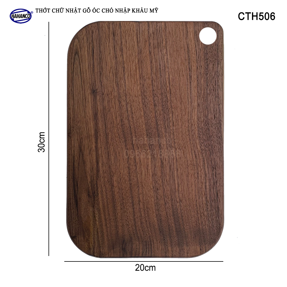 Thớt Chữ Nhật Gỗ Óc Chó Liền Khối Nhập Khẩu Mỹ / trang trí bàn ăn/ khay bánh mì/trái cây tráng miệng/bít tết/ Kê Thức Ăn Khi Thái/Pizza/Decor/chụp ảnh sản phẩm /Bánh/Beef Steak - CTH506