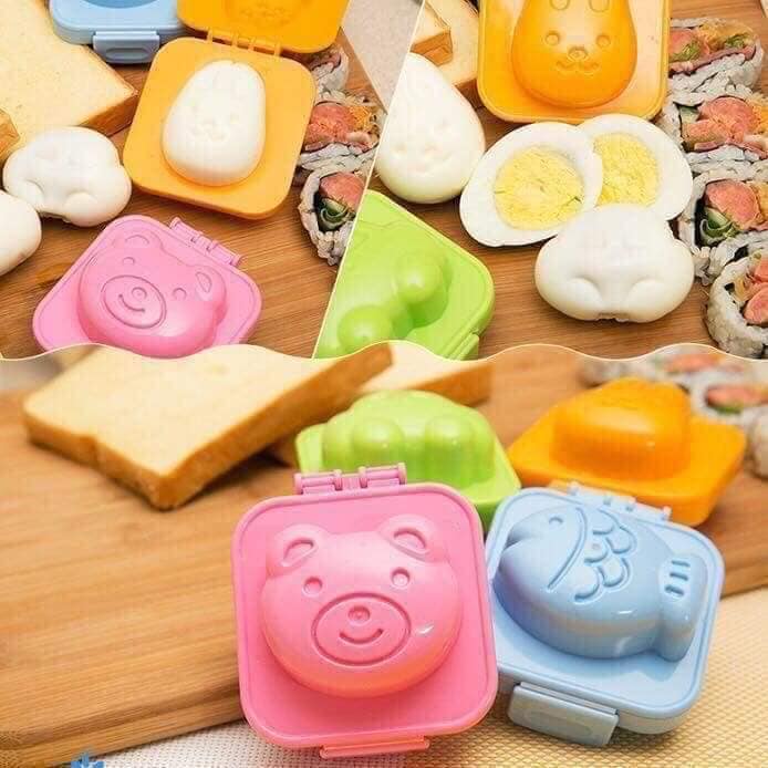 Khuôn Làm Bánh, Khuôn Cơm Cho Bé, SET 6 KHUÔN Tạo Hình Ngộ Nghĩnh, Kích Thích Bé Ăn Ngon Miệng