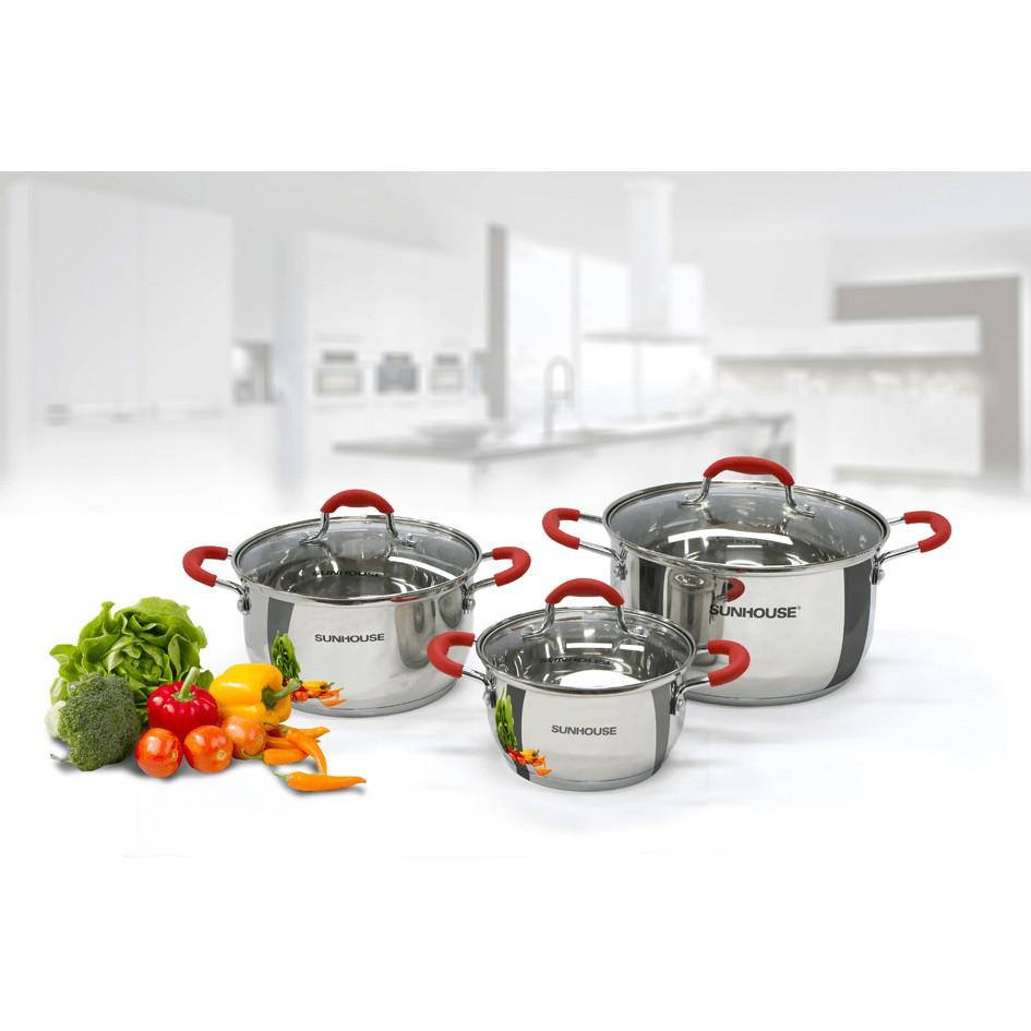 Bộ nồi inox 5 đáy SUNHOUSE SHG2503MSD