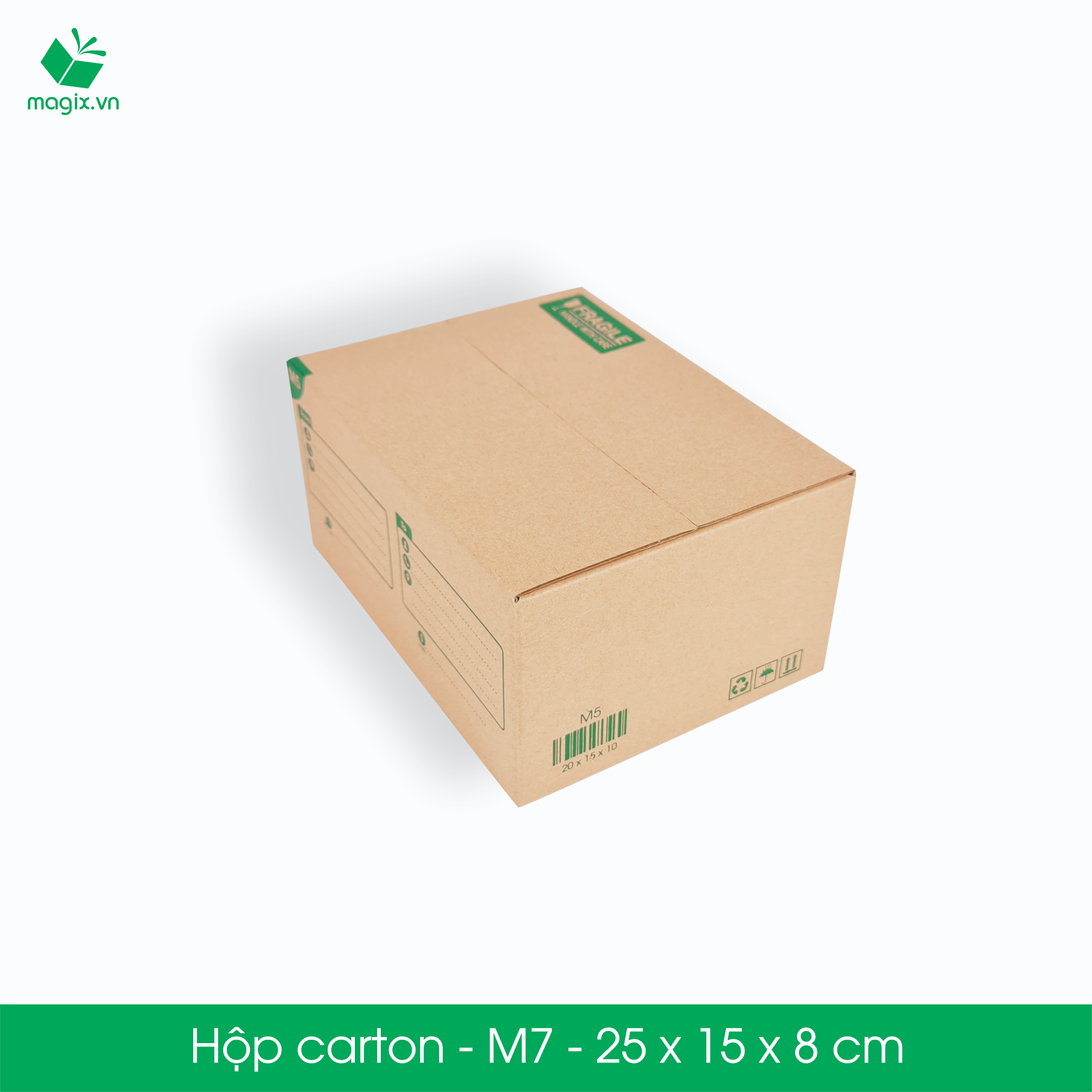 M7 - 25x15x8 cm - 20 Thùng hộp carton
