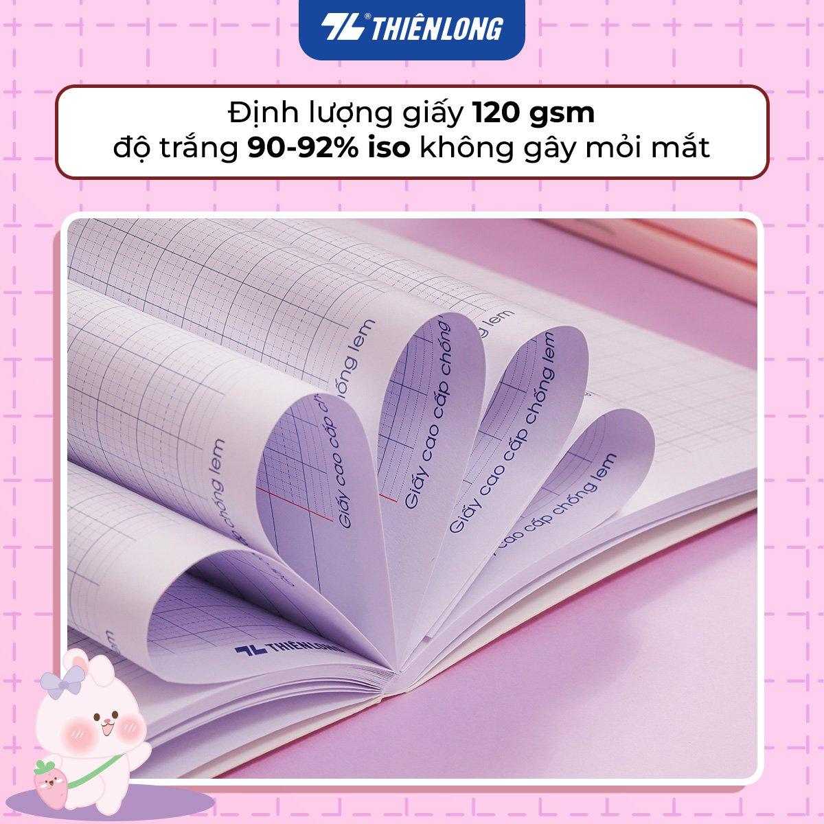 Tập học sinh 96 trang 5 ô ly vuông 2mm chấm kẻ 2/3 120gsm NB-122 Thiên Long - Mẫu ngẫu nhiên