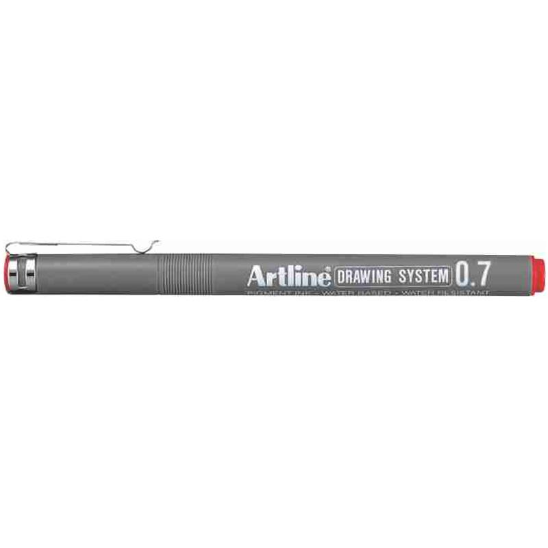 Bút Vẽ Kỹ Thuật 0.7 mm - Artline EK-237-RD - Màu Đỏ
