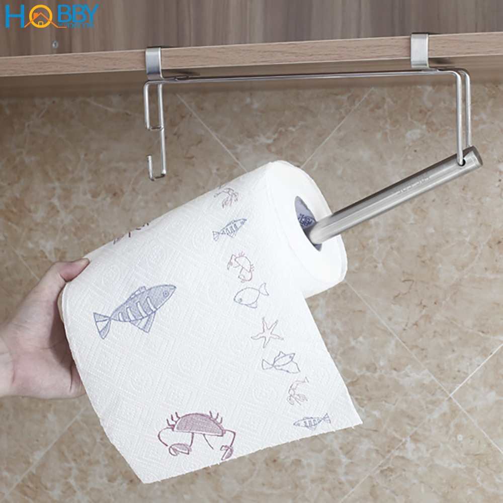 Móc treo cuộn giấy dài lâu bếp gắn tủ inox 304 Hobby home decor MGC