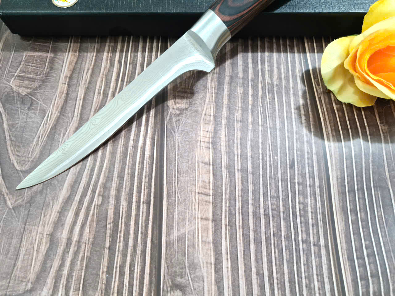 DAO - DAO BẾP NHẬT BẢN CLASSIC BONINGTHÉP DAMASCUS MÃ DT120 nt 234654467856