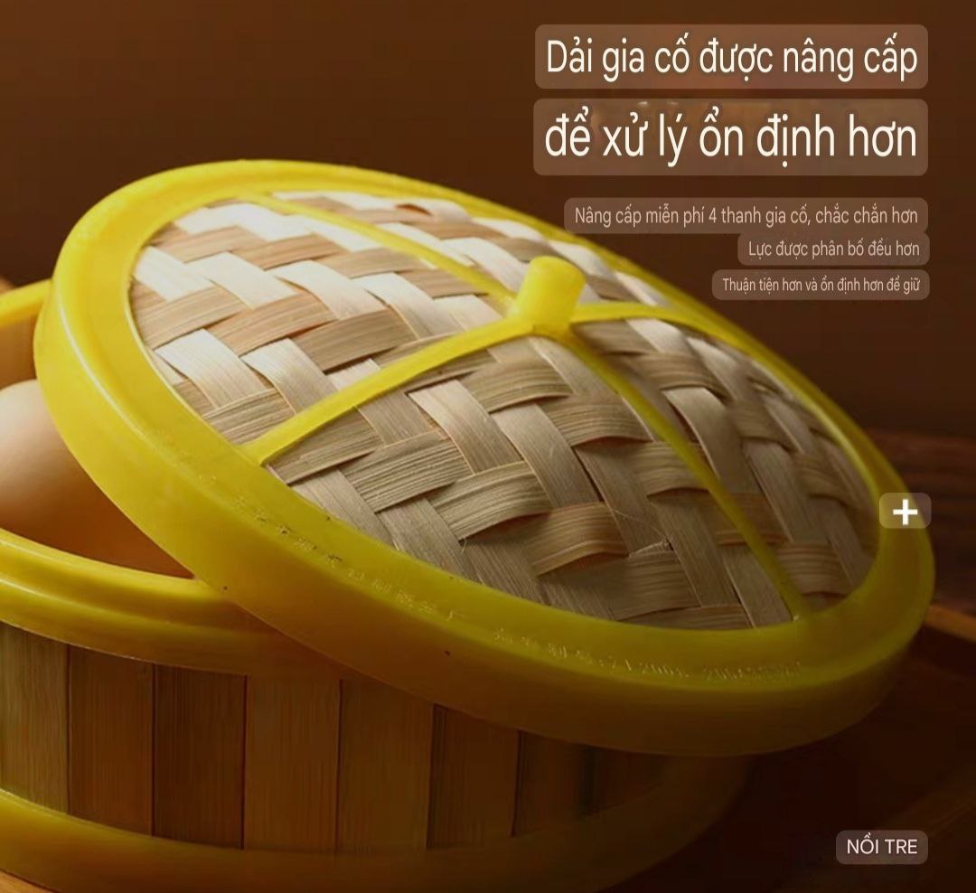 XỬNG HẤP NỒI BẰNG TRE THỦ CÔNG TỰ NHIÊN – CHẮC CHẮN, ĐẸP MẮT, AN TOÀN CHO SỨC KHỎE - XỬNG HẤP TRE DỄ XỬ DỤNG