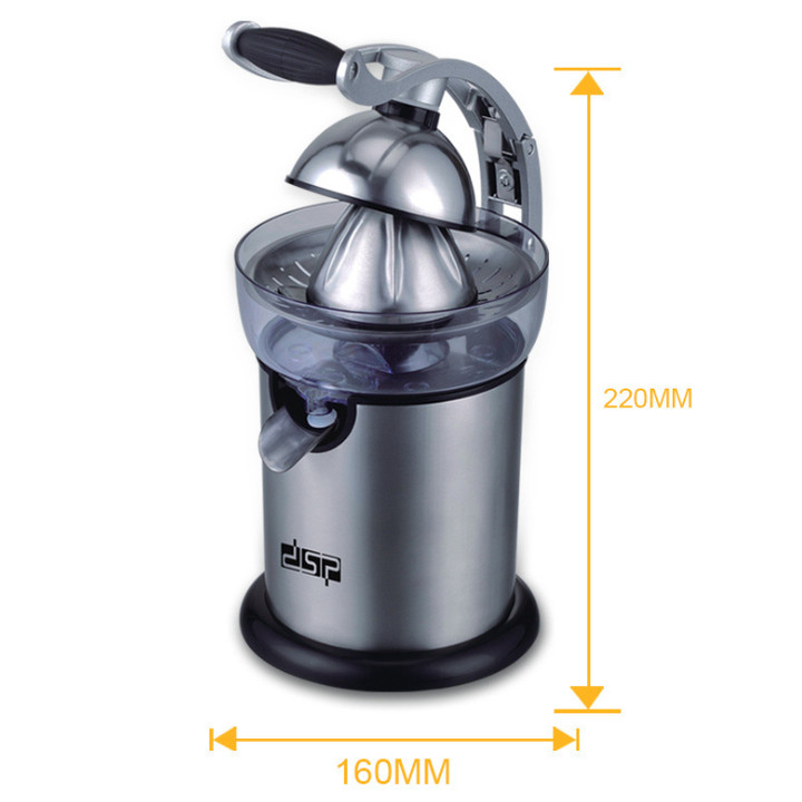 Máy vắt cam cao cấp DSP Công suất 130W, Dung tích 1000ml, trọng lượng 3kg, Chất liệu Inox 304 - Hàng nhập khẩu