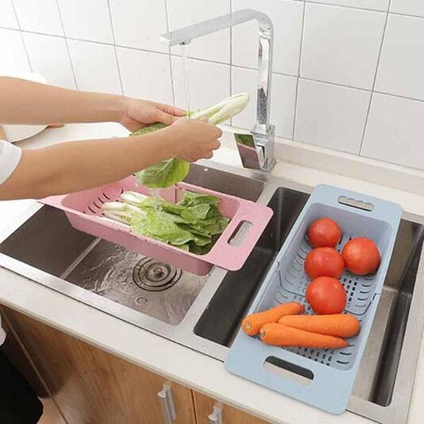 Rổ Gác Bồn Rửa Bát Gấp Gọn Đa Năng NHỰA NO 5613 Kệ Đựng Đồ Rửa Chén Gác Bồn Đa Năng