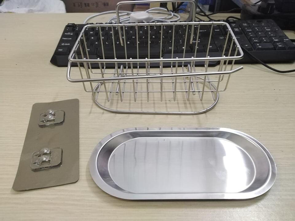 GIỎ BỒN RỬA CHÉN CHUẨN INOX 304 MẪU MỚI
