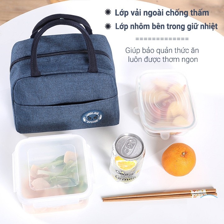 Túi Đựng Hộp Cơm Giữ Nhiệt 2 Lớp