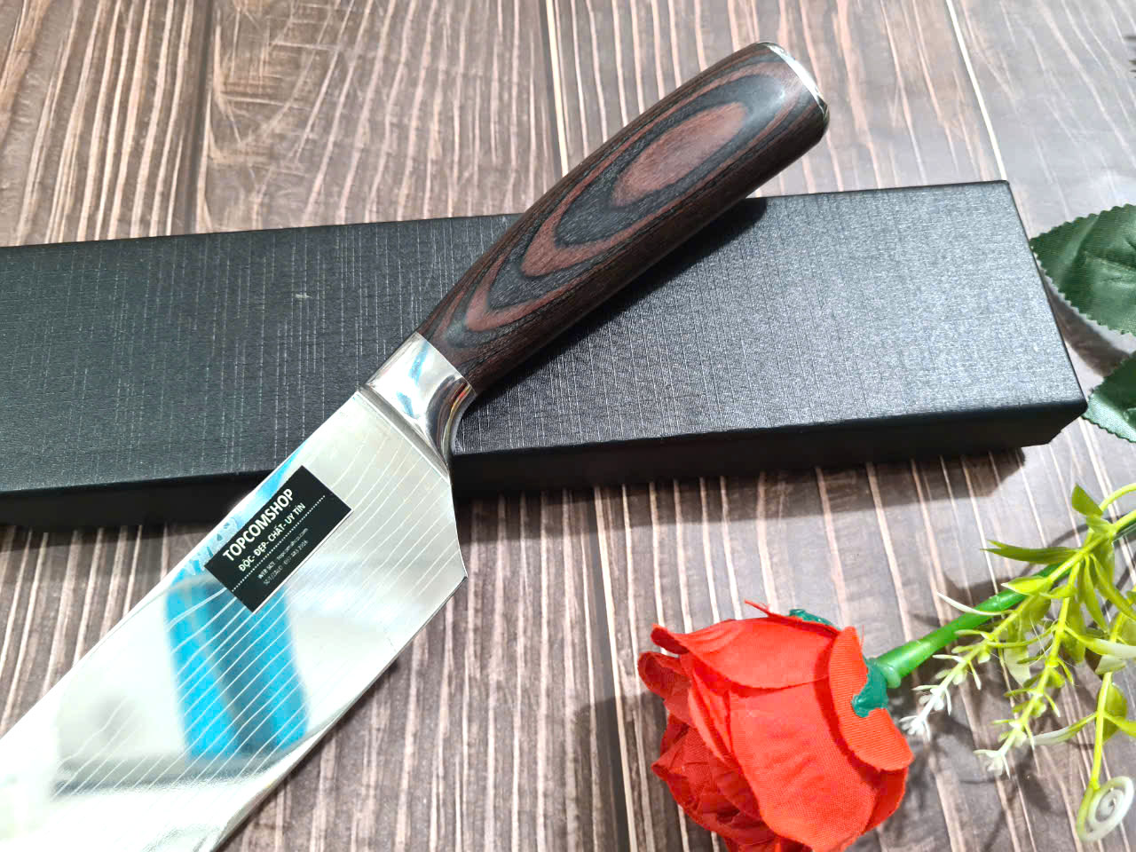 DAO - DAO BẾP NHẬT BẢN USUBA THÉP DAMASCUS MÃ A1 DT125 nt topcoomshop vn