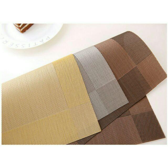 Combo Khăn chải lót bàn ăn, tấm lót bàn ăn dành cho gia đình nhà hàng khách sạn quán ăn sang trọng dễ sử dụng sạch sẽ vệ sinh ( kt 30x45cm )