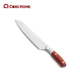 Dao đầu bếp tay cầm gỗ - Thép không gỉ, cứng cáp, sắc bén, dễ vệ sinh - Cobihome
