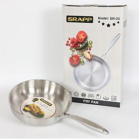 Chảo Inox Nguyên Khối SRAPP SH-33 Size 26 - Hàng Chính Hãng