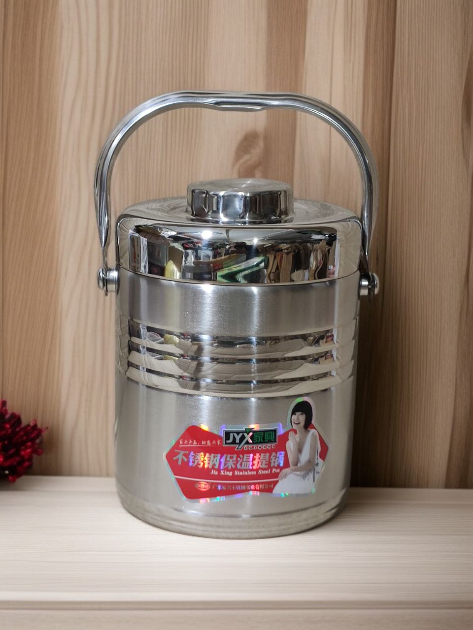 Hộp cơm - JYX ( LOGO CÔ GÁI ) giữ nhiệt chân không 304 bằng thép không gỉ 3 Tầng dung tích 1,3L & 1,9L cho học sinh công nhân văn phòng hộp cơm giữ nhiệt di động hộp cơm siêu bền