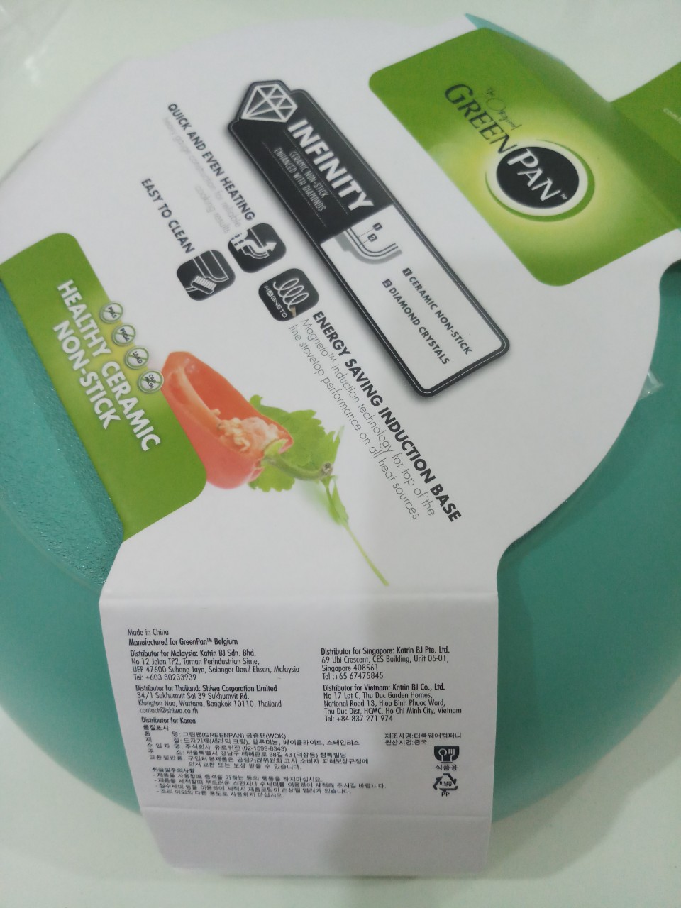 Chảo chống dính ceramic cao cấp GreenPan Cam.Tua 24cm sâu - 643524