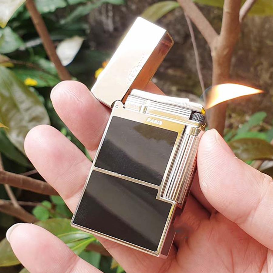 Vỏ Hột Quẹt Bật Lửa Upon D152V Họa Tiết Nền Đen Vàng Tuyệt Đẹp, Sủ Dụng Ga Đá Cao Cấp