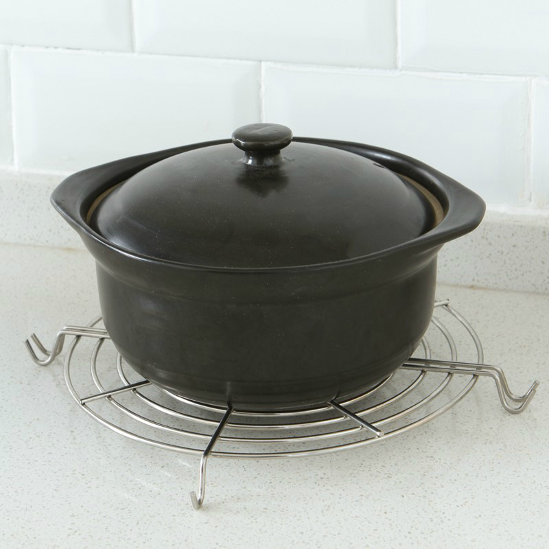 Vỉ gác chảo ráo dầu mỡ chiên rán đồ ăn bằng inox không gỉ size 26cm, giá chiên ráo dầu vĩ gác chảo nồi chiên không dầu - Chính hãng