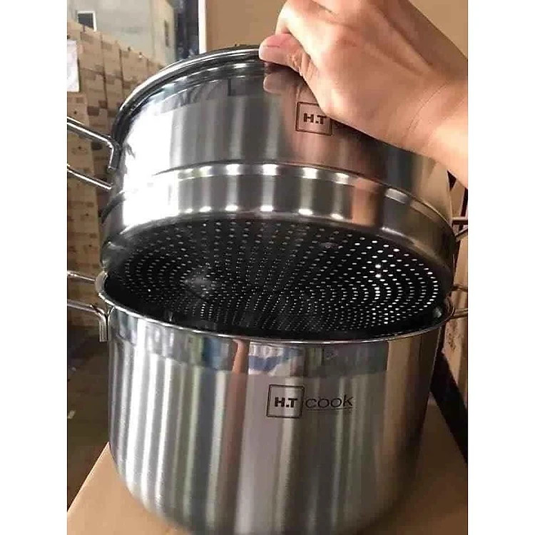 BỘ NỒI XỬNG HẤP 28CM, DÙNG ĐƯỢC BẾP TỪ