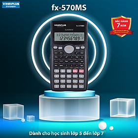 Máy tính học sinh FX-570MS PLUS Phù hợp với học sinh lớp 5 đến lớp 7, Bảo Hành 7 Năm